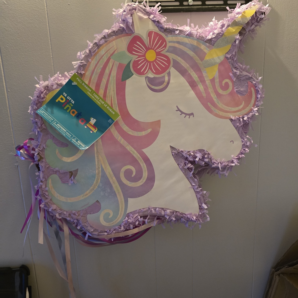 Unicorn Piñata with Pastel Colors